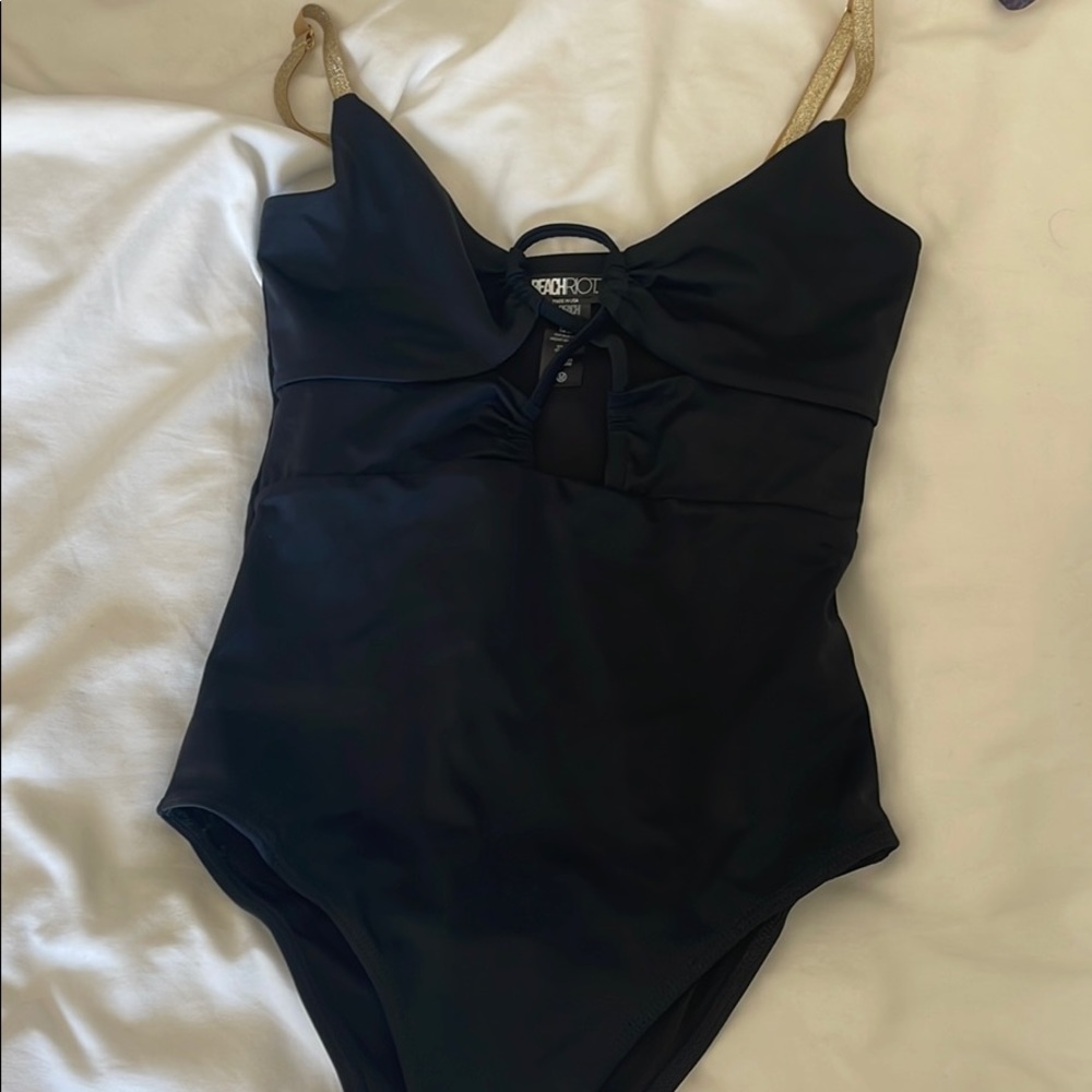 One piece sparkly straps
